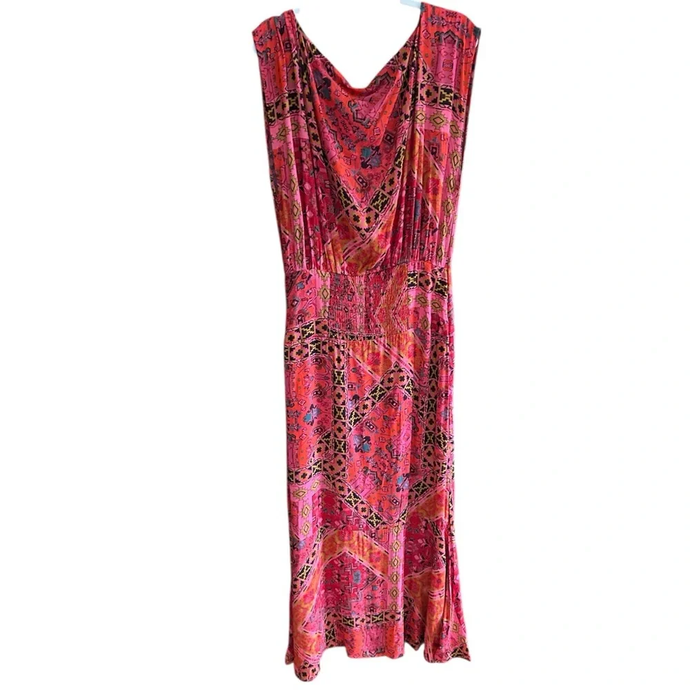NWT FREE PEOPLE‎ Blakely Maxi Dress Red Motif M